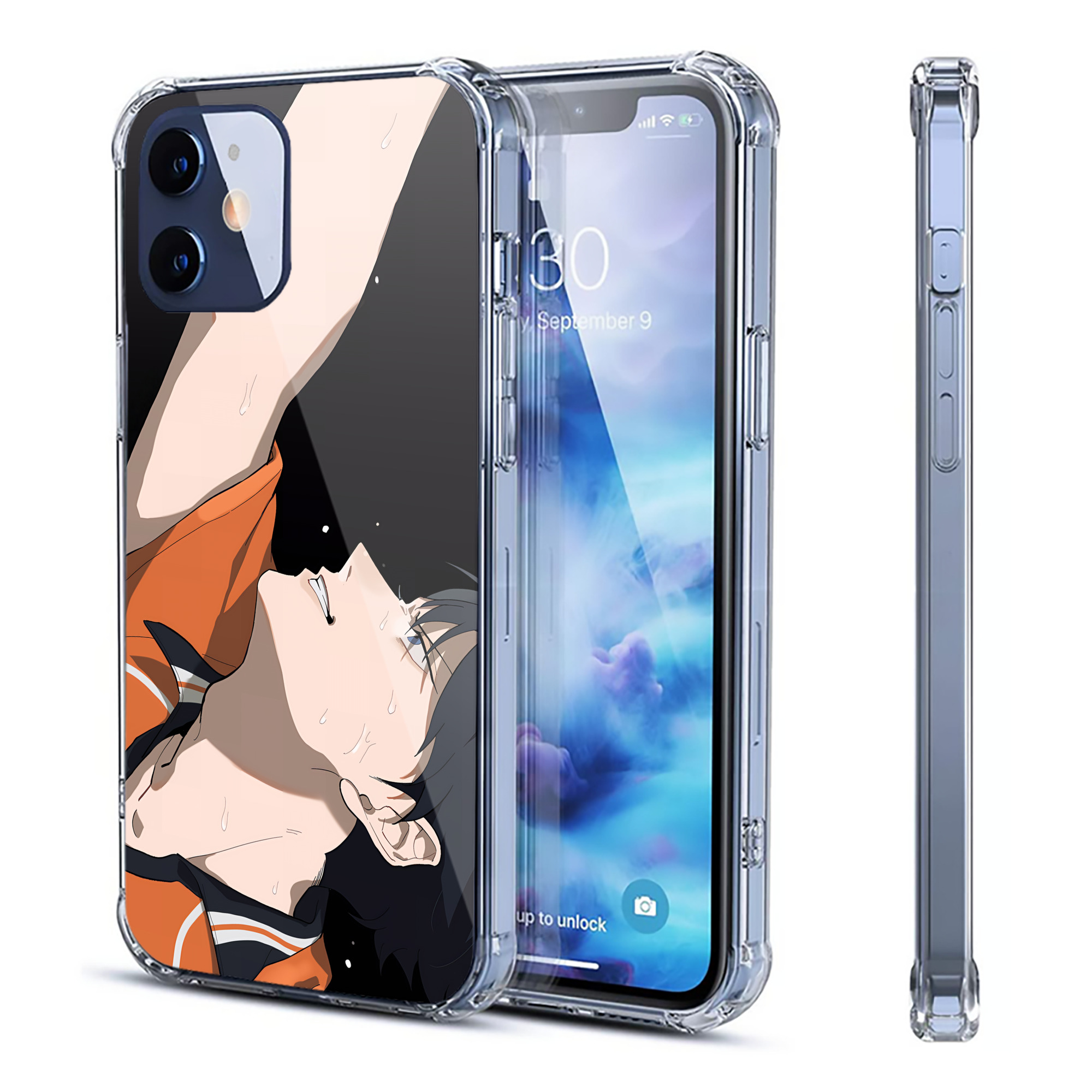 （画像用） ハイキュー!! Haikyu!! 【iPhone 12シリーズ対応】透明スマホケース（クリアソフトケース）